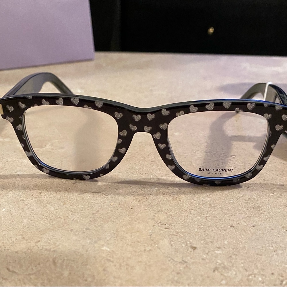 NEW SAINT LAURENT
Square-frame glitter heart frame - Picture 2 of 5